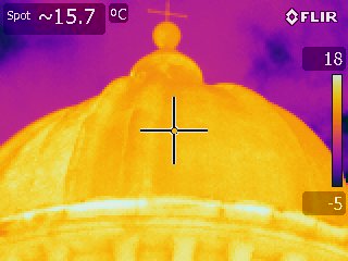 Rilievi termografici della cupola e del tamburo_esterno
